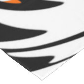 Bengalische Farbtöne in orangefarbenen und schwarz Tischdecke (Schrägansicht)