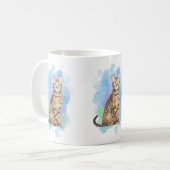 Bengalische Hybrid-Katzenwelke-Tasse Kaffeetasse (Vorderseite Links)