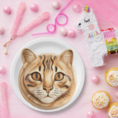 Bengalische Katze 3D Inspiriert Pappteller (Party)