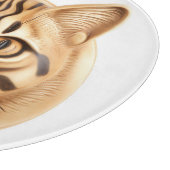 Bengalische Katze 3D Inspiriert Schneidebrett (Ecke)
