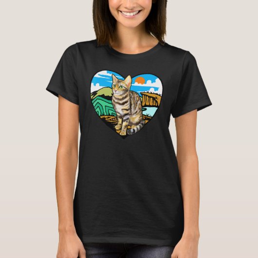 Bengalische Katze 5 T-Shirt (Vorderseite)