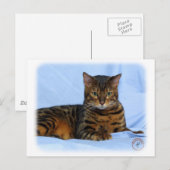 Bengalische Katze 9W052D-023 Postkarte (Vorne/Hinten)