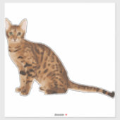 Bengalische Katze Aufkleber (Blatt)