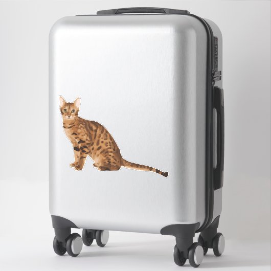 Bengalische Katze Aufkleber (Koffer)