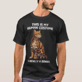 Bengalische KATZE DAS IST MEINE MENSCHLICHE KOSTEN T-Shirt (Vorderseite)