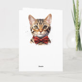 Bengalische Katze Geburtstag Karte (Rückseite)