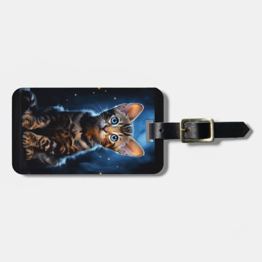 Bengalische Katze Gepäckanhänger (Vorderseite horizontal)