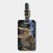 Bengalische Katze Gepäckanhänger (Vorderseite vertikal)