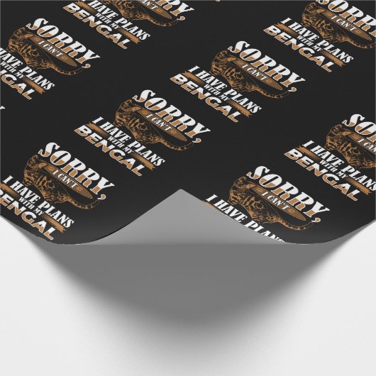 Bengalische Katze Geschenkpapier (Ecke)