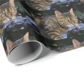 Bengalische Katze Geschenkpapier (Rolleneckpunkt)