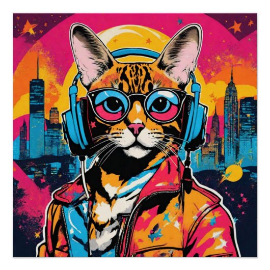 BENGALISCHE KATZE IM HAUS 4 POSTER (Vorderseite)