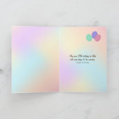 Bengalische Katze im Karton zum 35. Geburtstag Karte (Innenseite)