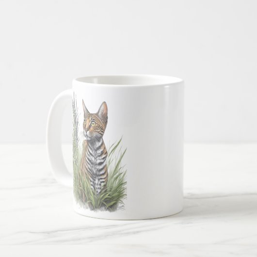Bengalische Katze Kaffeetasse (Vorderseite Links)