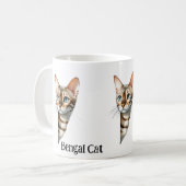 Bengalische Katze Kaffeetasse (Vorderseite Links)