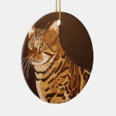 Bengalische Katze Keramikornament (Rechts)