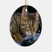 Bengalische Katze Keramikornament (Rechts)