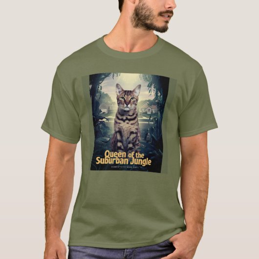 Bengalische Katze: Königin des Vorstädtischen Dsch T-Shirt (Vorderseite)