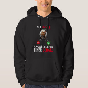 Bengalische Katze MEIN BOSS MITARBEITER EINER BENG Hoodie