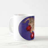 Bengalische Katze mit Dumbbell Kaffeetasse (Vorderseite Links)