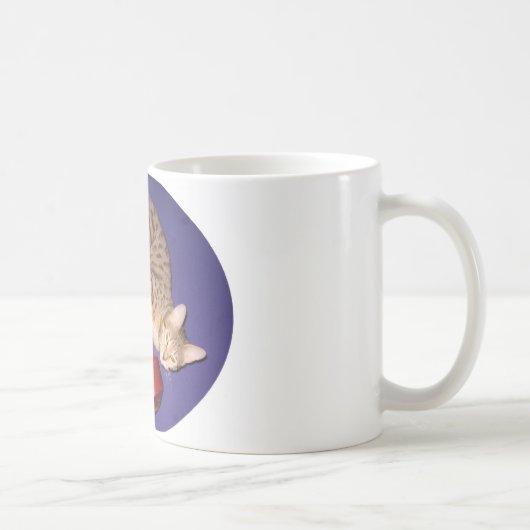 Bengalische Katze mit Dumbbell Kaffeetasse (Rechts)