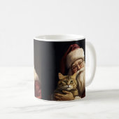 Bengalische Katze mit Weihnachtsfeiertag Kaffeetasse (VorderseiteRechts)