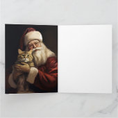 Bengalische Katze mit Weihnachtsfeiertag Karte (Innenseite)