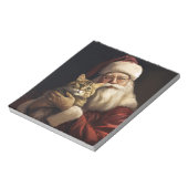 Bengalische Katze mit Weihnachtsfeiertag Notizblock (Rotiert)