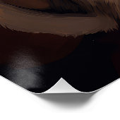 Bengalische Katze mit Weihnachtsfeiertag Poster (Ecke)