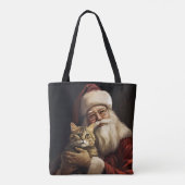 Bengalische Katze mit Weihnachtsfeiertag Tasche (Rückseite)