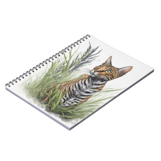 Bengalische Katze Notizblock (Linke Seite)