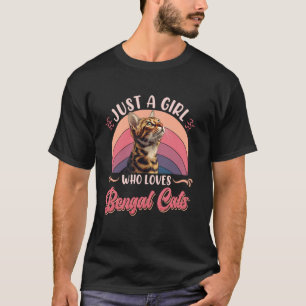 Bengalische Katze NUR EIN MÄDCHEN, DIE BENGALISCHE T-Shirt