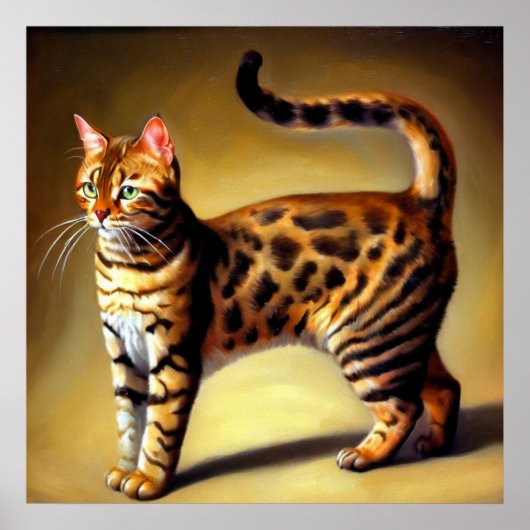 Bengalische Katze Poster (Vorne)