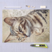 Bengalische Katze Seidenpapier (Handwerk)