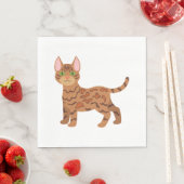 bengalische Katze Serviette (Beispiel)