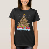 Bengalische Katze Weihnachtsbaum Katze Weihnachten T-Shirt (Vorderseite)