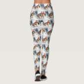 Bengalische Katze zu Schnee Weihnachten Leggings (Rückseite)