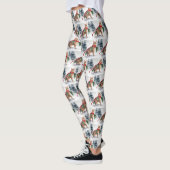 Bengalische Katze zu Schnee Weihnachten Leggings (Links)