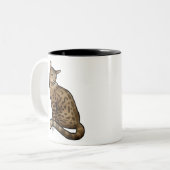 Bengalische Katzen mit Gepunkteten Mänteln Zweifarbige Tasse (Vorderseite Links)