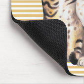 Bengalische Katzen Ochre Streifen Mousepad (Ecke)