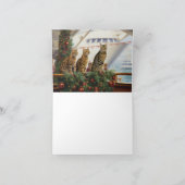 Bengalische Katzen Weihnachtsreise: Feierabend Karte (Innenseite)