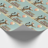 Bengalische Katzenfarbe Geschenkpapier (Ecke)