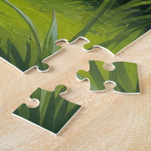 Bengalische Katzenfrühlingsblumen Malerei Puzzle (Seite)