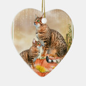 Bengalische Katzengeschenke Keramik Ornament (Rechts)