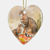 Bengalische Katzengeschenke Keramik Ornament (Links)