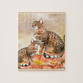 Bengalische Katzengeschenke Puzzle