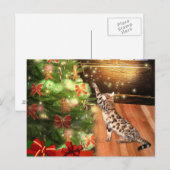 Bengalische Katzenjause Feiertagspostkarte (Vorne/Hinten)