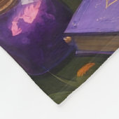 Bengalische Katzenmalerei Fleecedecke (Ecke)