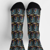 Bengalische Katzenmalerei Socken (Oben)