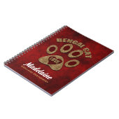 Bengalische Katzenrasse Rot und Geparden Notizblock (Linke Seite)