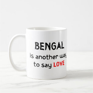 bengalische Liebe Kaffee Tasse